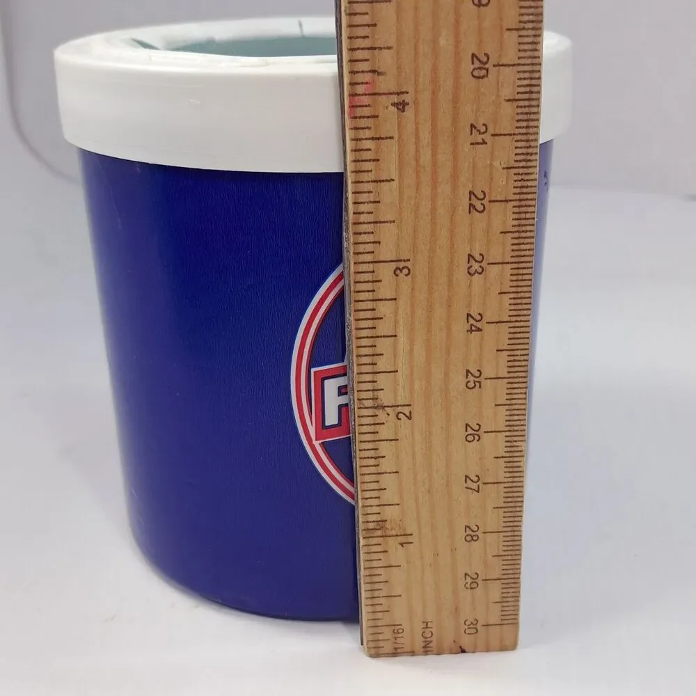 Vintage The Fridge Freezable Drink Can Cooler beverage Holder Koozie blue Lifoam